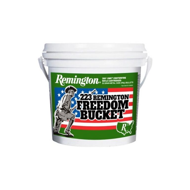 Remington Freedom Bucket 223 Remington Ammo 55 Grain FMJ 300 Rounds ...
